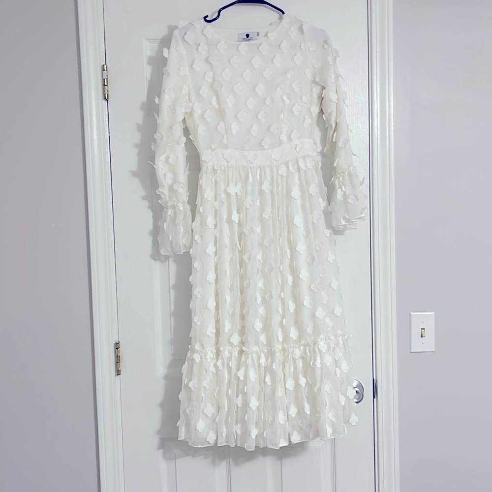 White Dainty Jewels Dress
